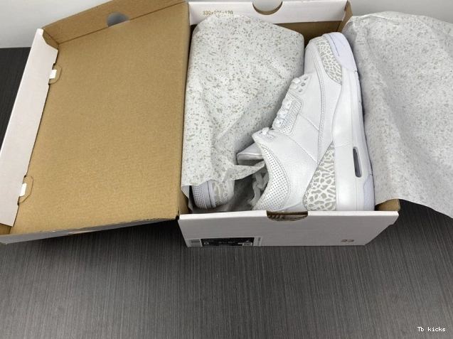 Reps TBK Air PS 'Triple 3 Jordan 429487-111 White' Retro 0714